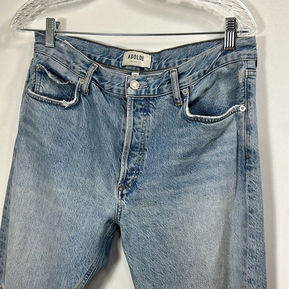 AGOLDE Jamie High rise button fly jeans size 29.Light wash - Picture 2 of 9